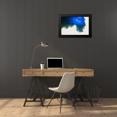 Quartz crystals Black Modern Wood Framed Art Print by Muench, Zandria