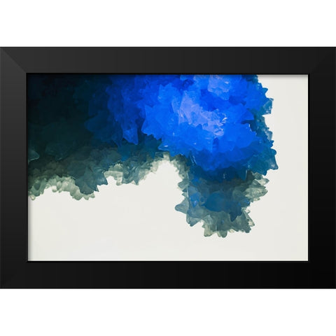 Quartz crystals Black Modern Wood Framed Art Print by Muench, Zandria