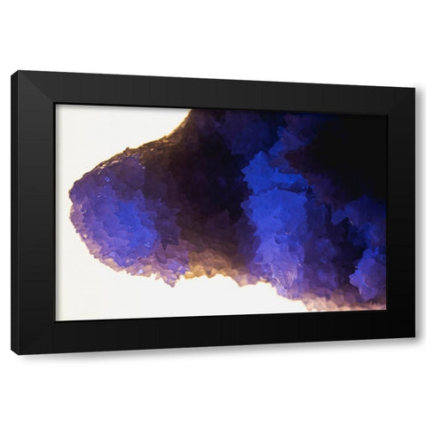 Quartz crystals Black Modern Wood Framed Art Print with Double Matting by Muench, Zandria