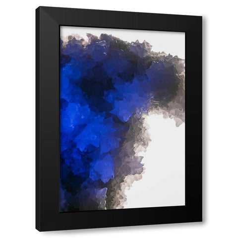 Quartz crystals Black Modern Wood Framed Art Print with Double Matting by Muench, Zandria