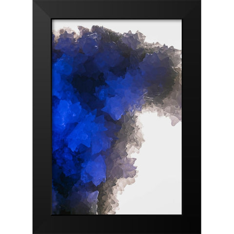 Quartz crystals Black Modern Wood Framed Art Print by Muench, Zandria