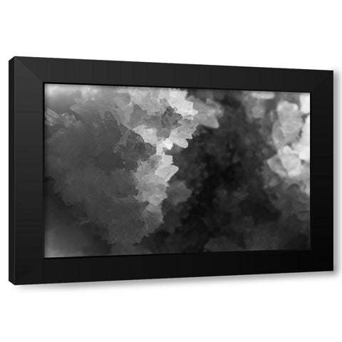 Quartz crystals Black Modern Wood Framed Art Print with Double Matting by Muench, Zandria