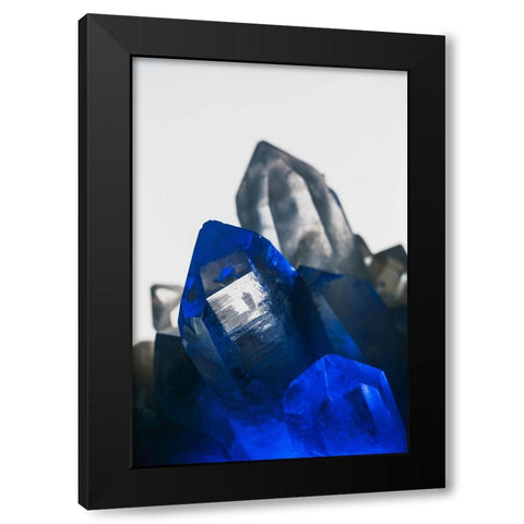 Quartz crystals Black Modern Wood Framed Art Print by Muench, Zandria