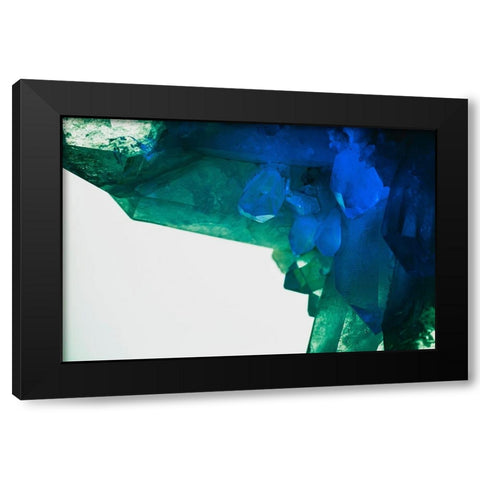 Quartz crystals Black Modern Wood Framed Art Print by Muench, Zandria