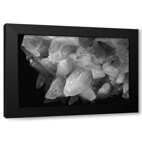 Rose Quartz Black Modern Wood Framed Art Print by Muench, Zandria