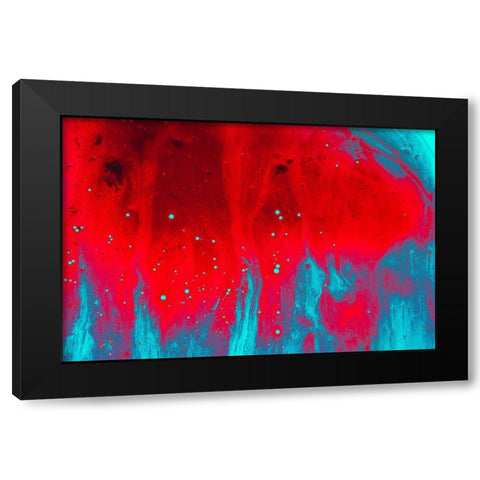 Paint-oil and water Black Modern Wood Framed Art Print with Double Matting by Muench, Zandria