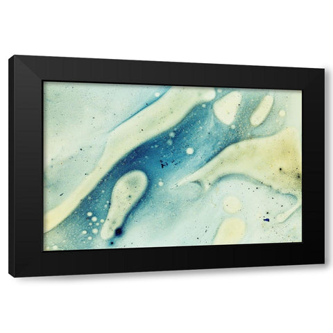 Paint-oil and water Black Modern Wood Framed Art Print with Double Matting by Muench, Zandria