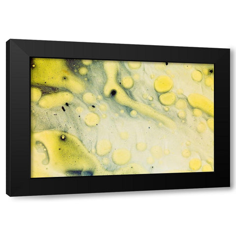 Paint-oil and water Black Modern Wood Framed Art Print with Double Matting by Muench, Zandria