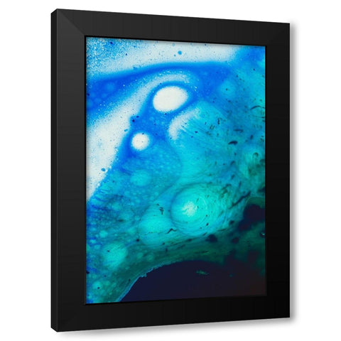 Paint-oil and water Black Modern Wood Framed Art Print with Double Matting by Muench, Zandria