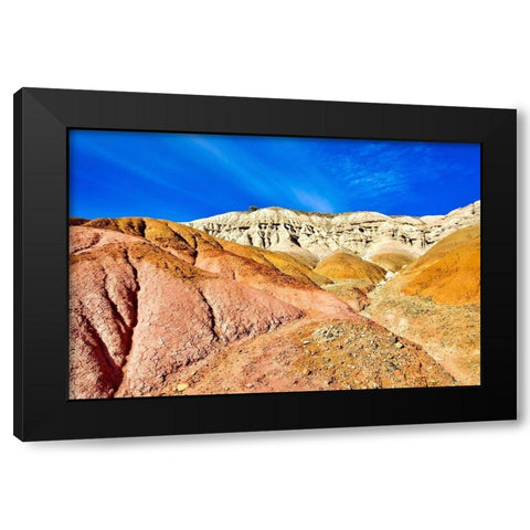 Argentina-Santa Cruz-geological formations Black Modern Wood Framed Art Print by Molinari, Michele