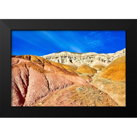 Argentina-Santa Cruz-geological formations Black Modern Wood Framed Art Print by Molinari, Michele
