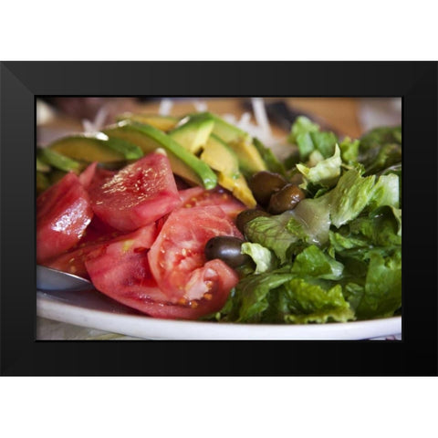 Chile, San Antonio Tossed salad Black Modern Wood Framed Art Print by Kaveney, Wendy