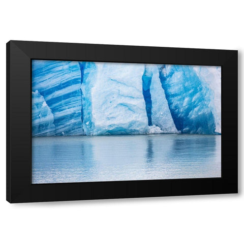 Located within the Parc Nacional Torres del Paine is the Grey Glacier Black Modern Wood Framed Art Print with Double Matting by Ostrowitz, Mallorie