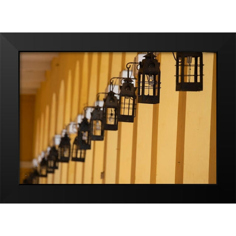 South America-Colombia-Cartagena Las Bovedas-once dungeons Black Modern Wood Framed Art Print by Hopkins, Cindy Miller