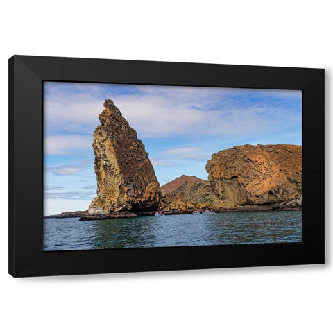 Pinnacle Rock-Bartholomew Island-Galapagos Islands-Ecuador Black Modern Wood Framed Art Print with Double Matting by Jones, Adam