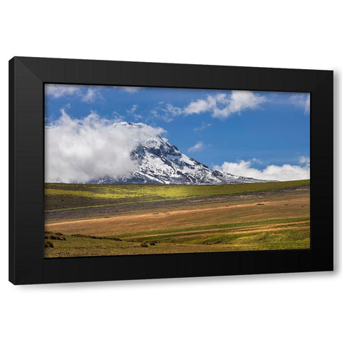 Antisana volcano-Antisana National Park-Ecuador Black Modern Wood Framed Art Print by Jones, Adam