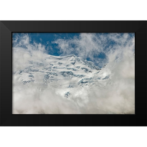 Antisana volcano-Antisana National Park-Ecuador Black Modern Wood Framed Art Print by Jones, Adam