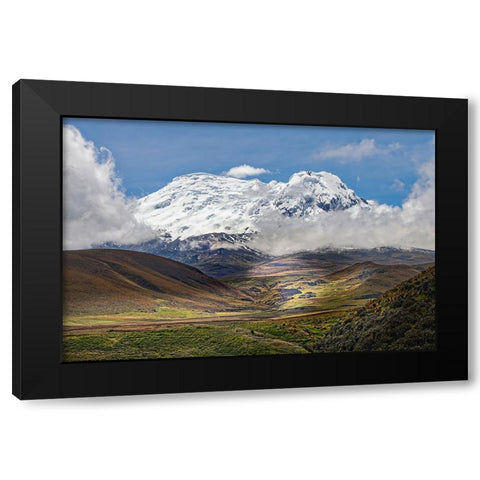 Antisana volcano-Antisana National Park-Ecuador Black Modern Wood Framed Art Print by Jones, Adam