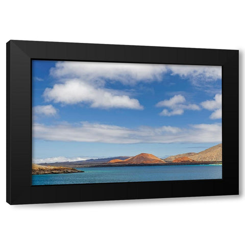 Shoreline of Santiago Island-Galapagos Islands-Ecuador Black Modern Wood Framed Art Print by Jones, Adam