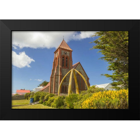 East Falkland, Stanley Christ Church Cathedral Black Modern Wood Framed Art Print by Illg, Cathy and Gordon