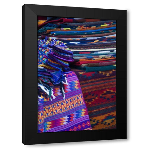Mexico, San Miguel de Allende, Rugs for Sale Black Modern Wood Framed Art Print with Double Matting by Rotenberg, Nancy