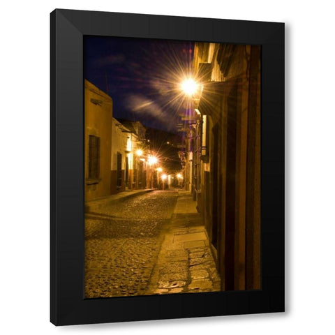 Mexico, San Miguel de Allende, Street scene Black Modern Wood Framed Art Print with Double Matting by Rotenberg, Nancy