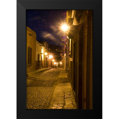 Mexico, San Miguel de Allende, Street scene Black Modern Wood Framed Art Print by Rotenberg, Nancy