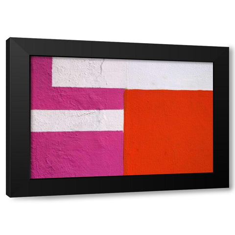 Mexico, Puerto Vallarta Colorful wall pattern Black Modern Wood Framed Art Print by Ross, Nancy ,  Steve