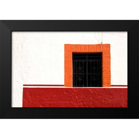 Mexico, Cabo San Lucas Detail of window Black Modern Wood Framed Art Print by Ross, Nancy ,  Steve