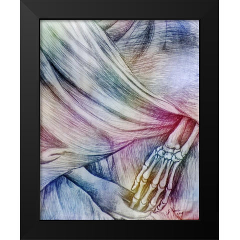 Mexico Poster for Day of The Dead celebration Black Modern Wood Framed Art Print by Rotenberg, Nancy