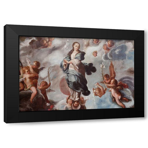 Mexico La Concepcion religious painting Black Modern Wood Framed Art Print with Double Matting by Paulson, Don