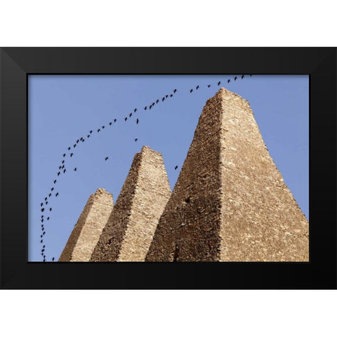 Mexico, Mineral de Pozos Santa Brigida Mine oven Black Modern Wood Framed Art Print by Paulson, Don