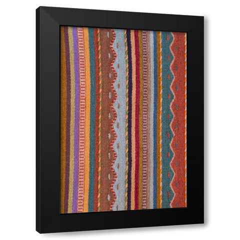 Mexico, San Miguel de Allende Rug patterns Black Modern Wood Framed Art Print with Double Matting by Paulson, Don