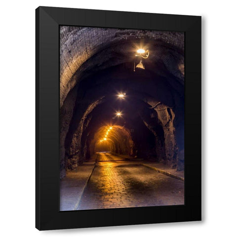 Mexico, Guanajuato Underground roadway Black Modern Wood Framed Art Print by Paulson, Don