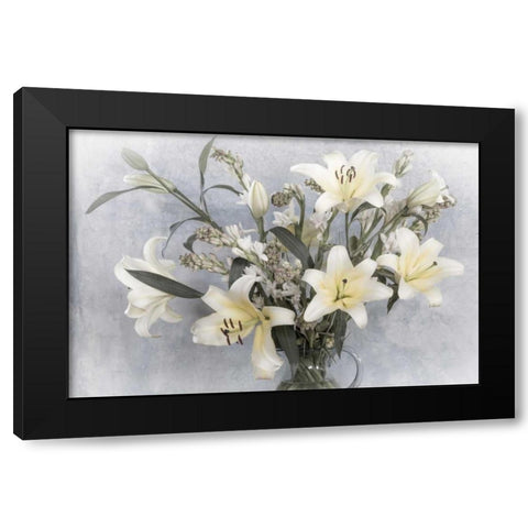 Mexico Flower arrangement with lilies Black Modern Wood Framed Art Print by Paulson, Don
