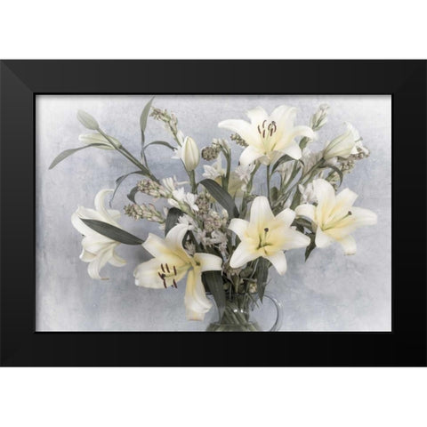 Mexico Flower arrangement with lilies Black Modern Wood Framed Art Print by Paulson, Don