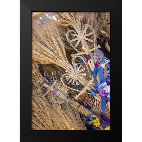 Mexico Decorations for Palm Sunday Black Modern Wood Framed Art Print by Paulson, Don