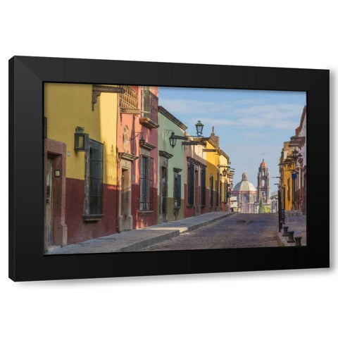 Mexico, San Miguel de Allende Street scene Black Modern Wood Framed Art Print by Paulson, Don