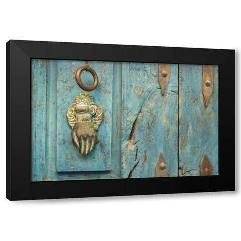 Mexico, San Miguel de Allende Detail of doorway Black Modern Wood Framed Art Print with Double Matting by Paulson, Don