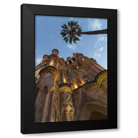 Mexico Parroquia de San Miguel Arcangel church Black Modern Wood Framed Art Print with Double Matting by Paulson, Don