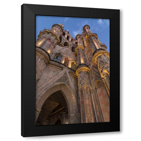 Mexico Parroquia de San Miguel Arcangel church Black Modern Wood Framed Art Print by Paulson, Don