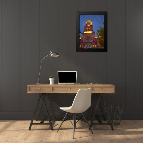 Mexico Exterior of Our Lady of Guadalupe church Black Modern Wood Framed Art Print by Ross, Steve