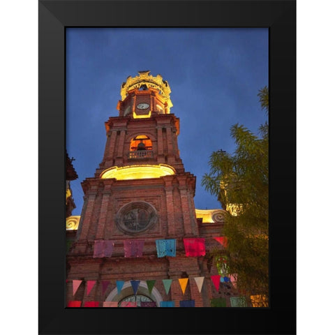 Mexico Exterior of Our Lady of Guadalupe church Black Modern Wood Framed Art Print by Ross, Steve