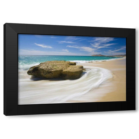 Mexico, Cabo San Lucas Ocean shore landscape Black Modern Wood Framed Art Print by Delisle, Gilles
