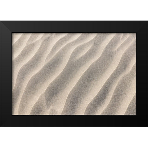 Guerrero Negro- Mulege- Baja California Sur- Mexico. Sand dunes along the western coast. Black Modern Wood Framed Art Print by Wilson, Emily M.