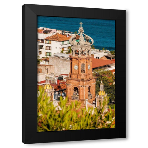 Our Lady of Guadalupe-Puerto Vallarta-Jalisco-Mexico Black Modern Wood Framed Art Print by DeFreitas, Michael