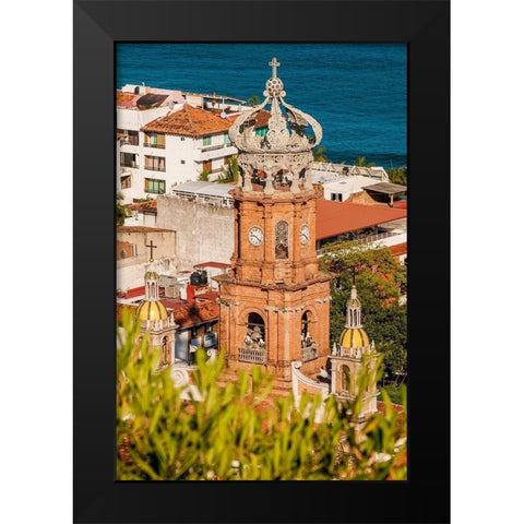 Our Lady of Guadalupe-Puerto Vallarta-Jalisco-Mexico Black Modern Wood Framed Art Print by DeFreitas, Michael