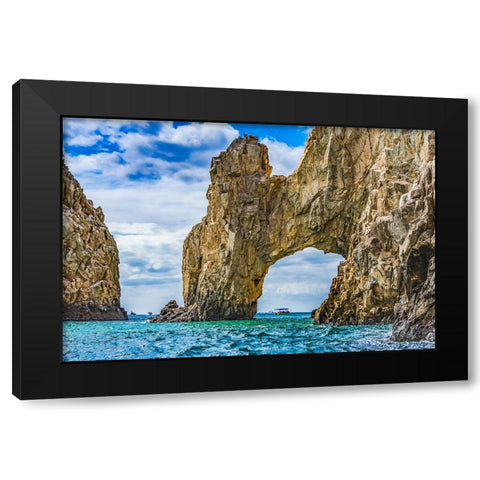El Archo-Los Cabos-Cabo San Lucas-Baja Mexico Black Modern Wood Framed Art Print with Double Matting by Perry, William