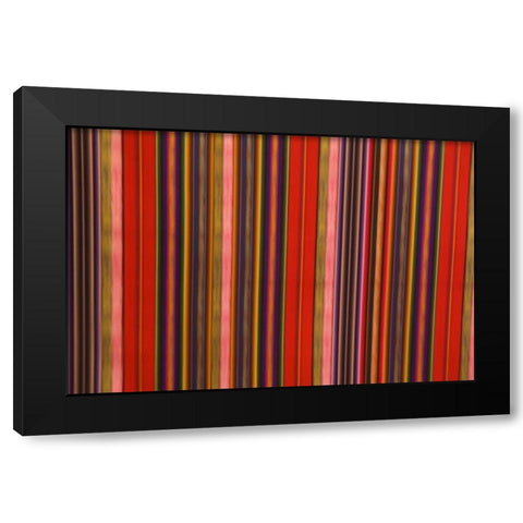 Peru, Colorful fabric Black Modern Wood Framed Art Print with Double Matting by Kirkland, Dennis