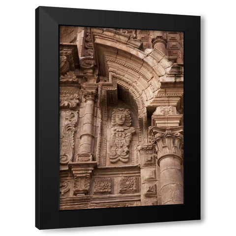Peru, Cuzco Iglesia de la Compania de Jesus Black Modern Wood Framed Art Print by Kaveney, Wendy